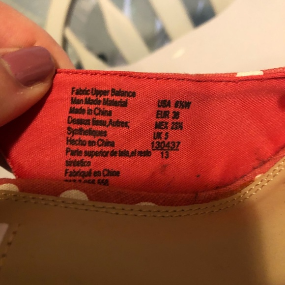 AmericanEagle 6.5 wedges polka dot salmon pink - Picture 3 of 5